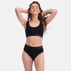 Seamless Rib Full Briefs Rosa (3-pack) - Zwart