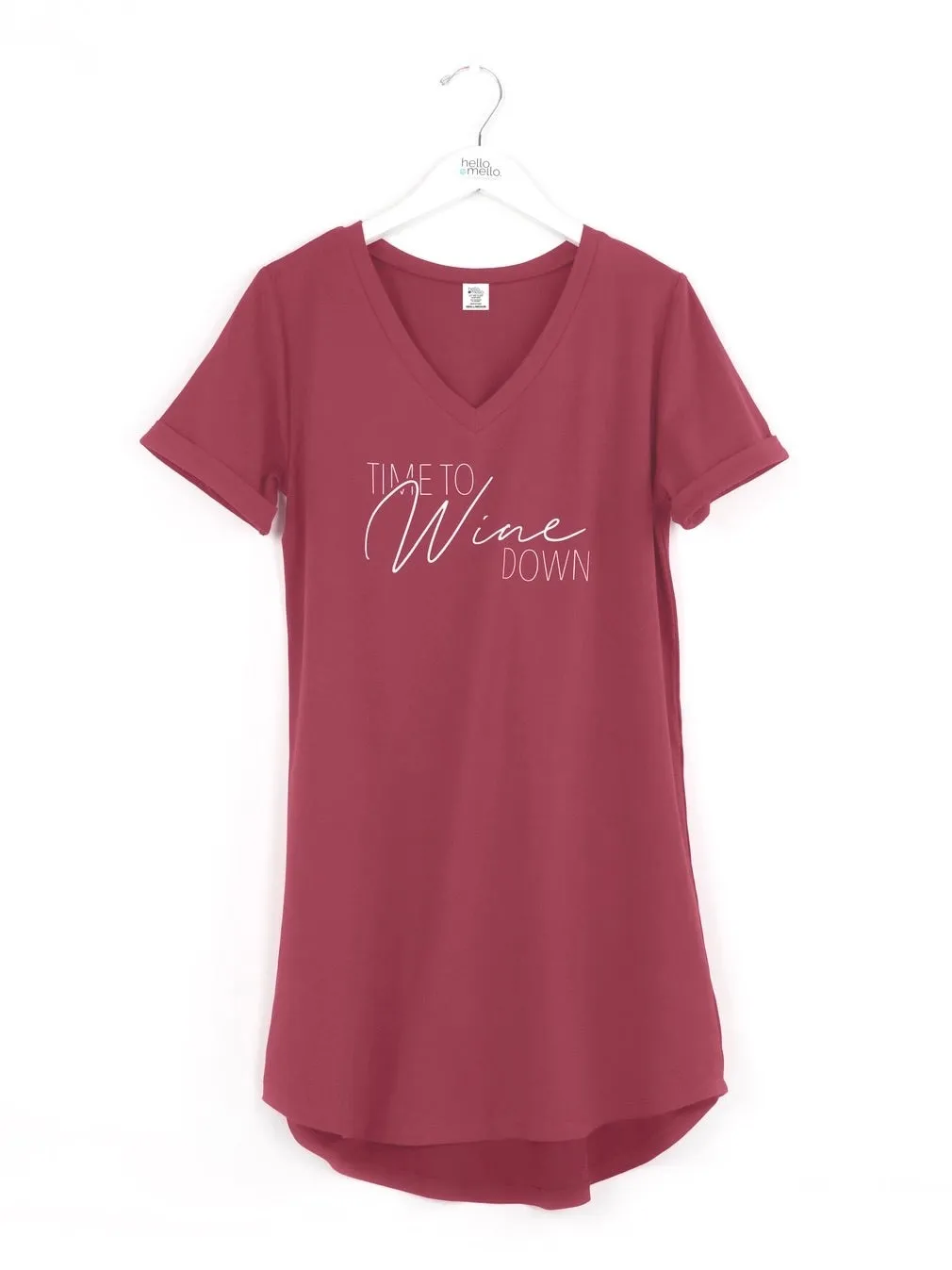 Sleep Shirt - Wine Down Burgundy