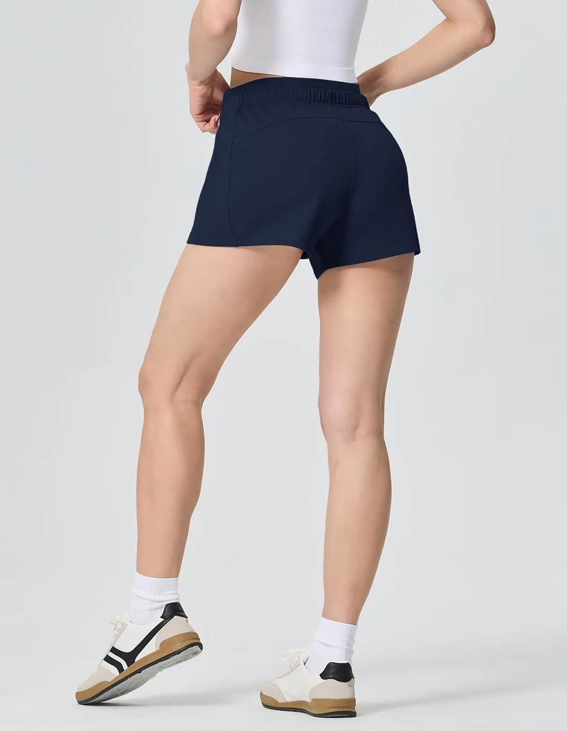 SPECIALMAGIC Women's Casual Sweat Shorts with Pockets 3 Inch Summer Cotton Drawstring Workout Running Lounge Shorts