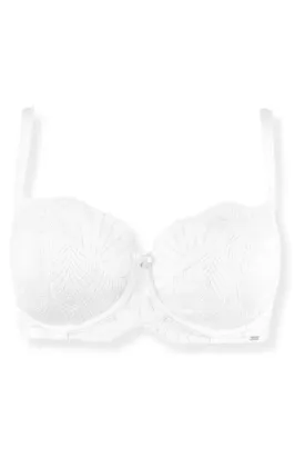Sublime Lace Side Support Bra - White