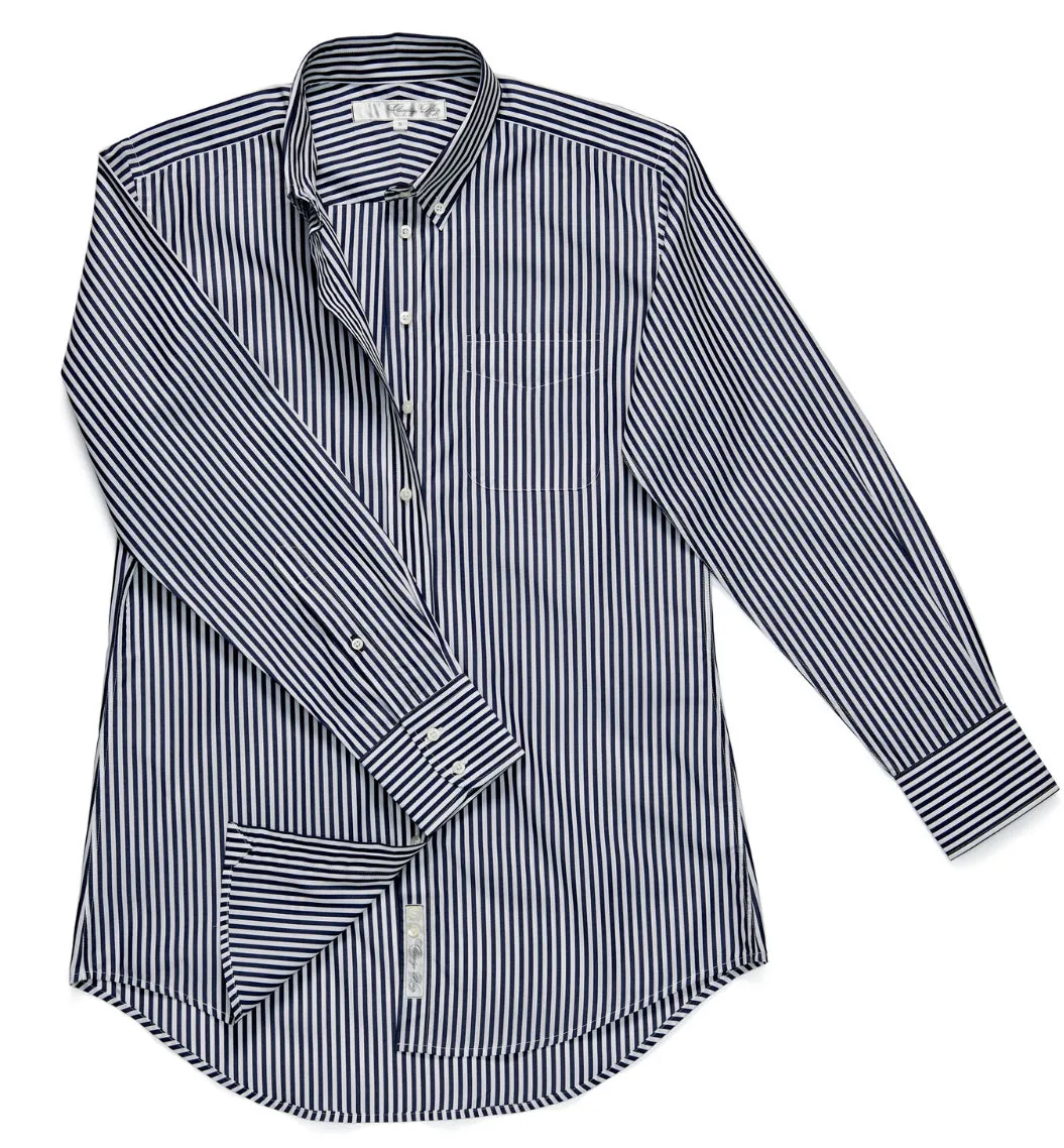 The Boyfriend Shirt-MIDNIGHT BLUE ST : S