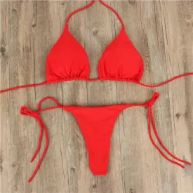 Triangle String Bikini Set