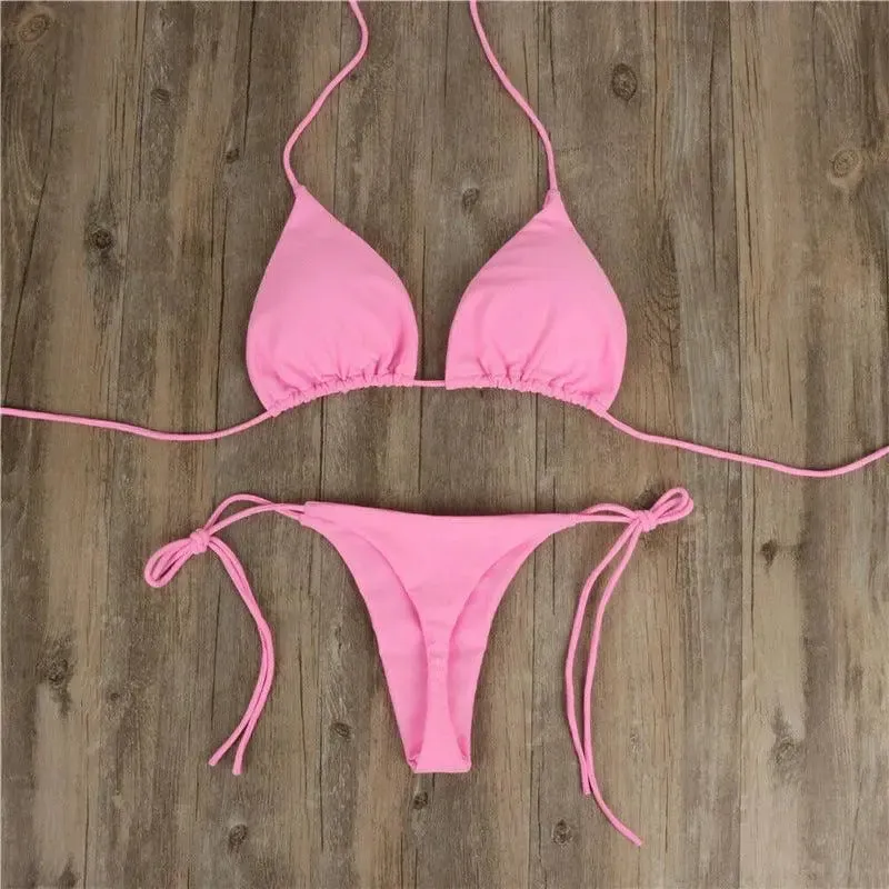 Triangle String Bikini Set