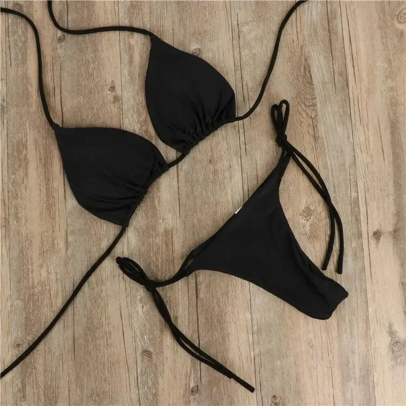 Triangle String Bikini Set
