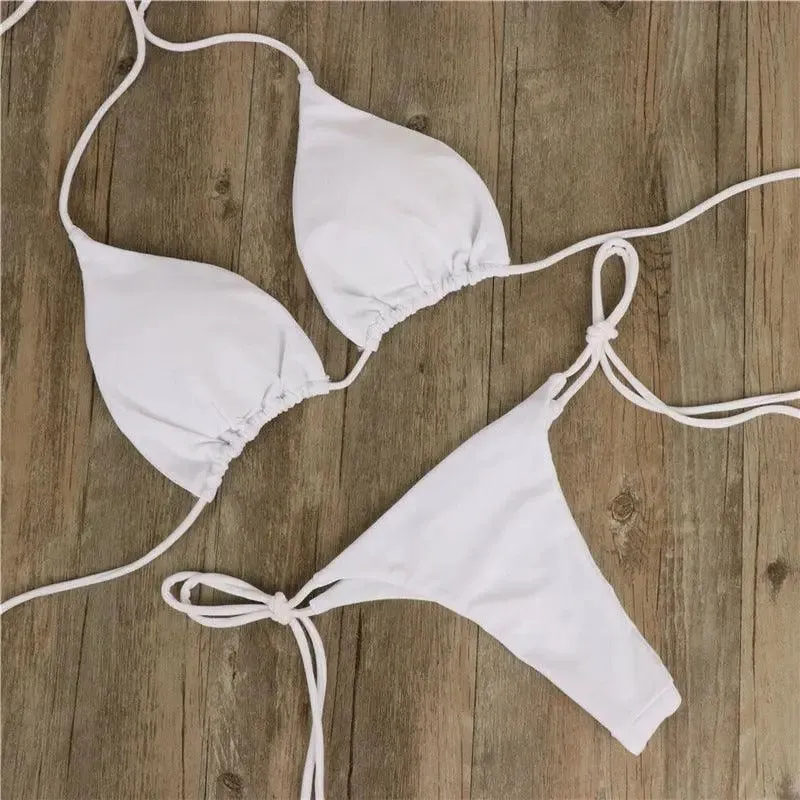 Triangle String Bikini Set