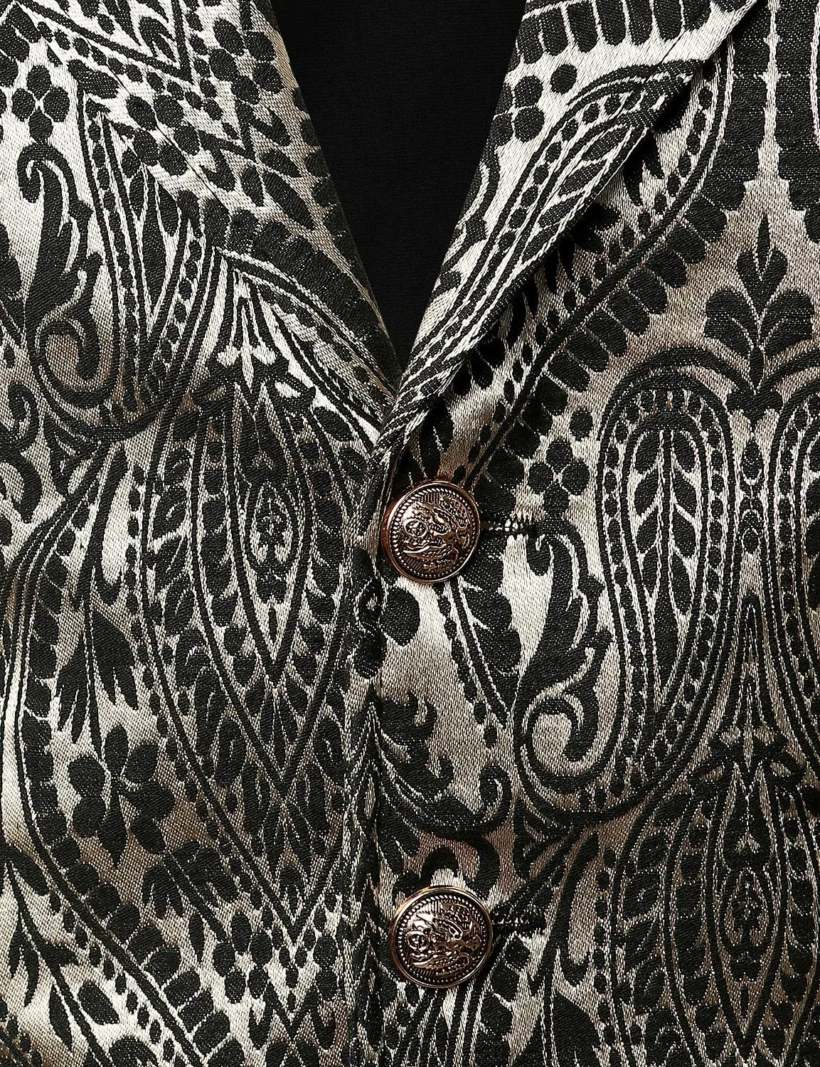 VATPAVE Mens Victorian Suit Vest Steampunk Gothic Waistcoat