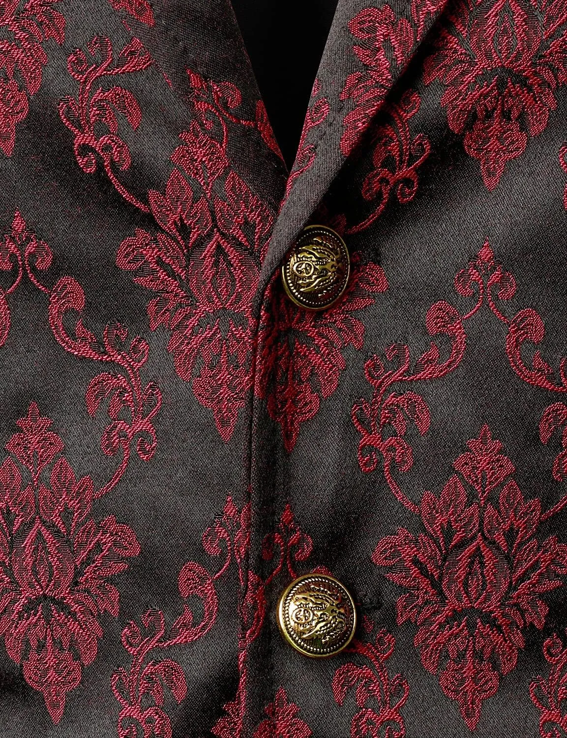 VATPAVE Mens Victorian Suit Vest Steampunk Gothic Waistcoat