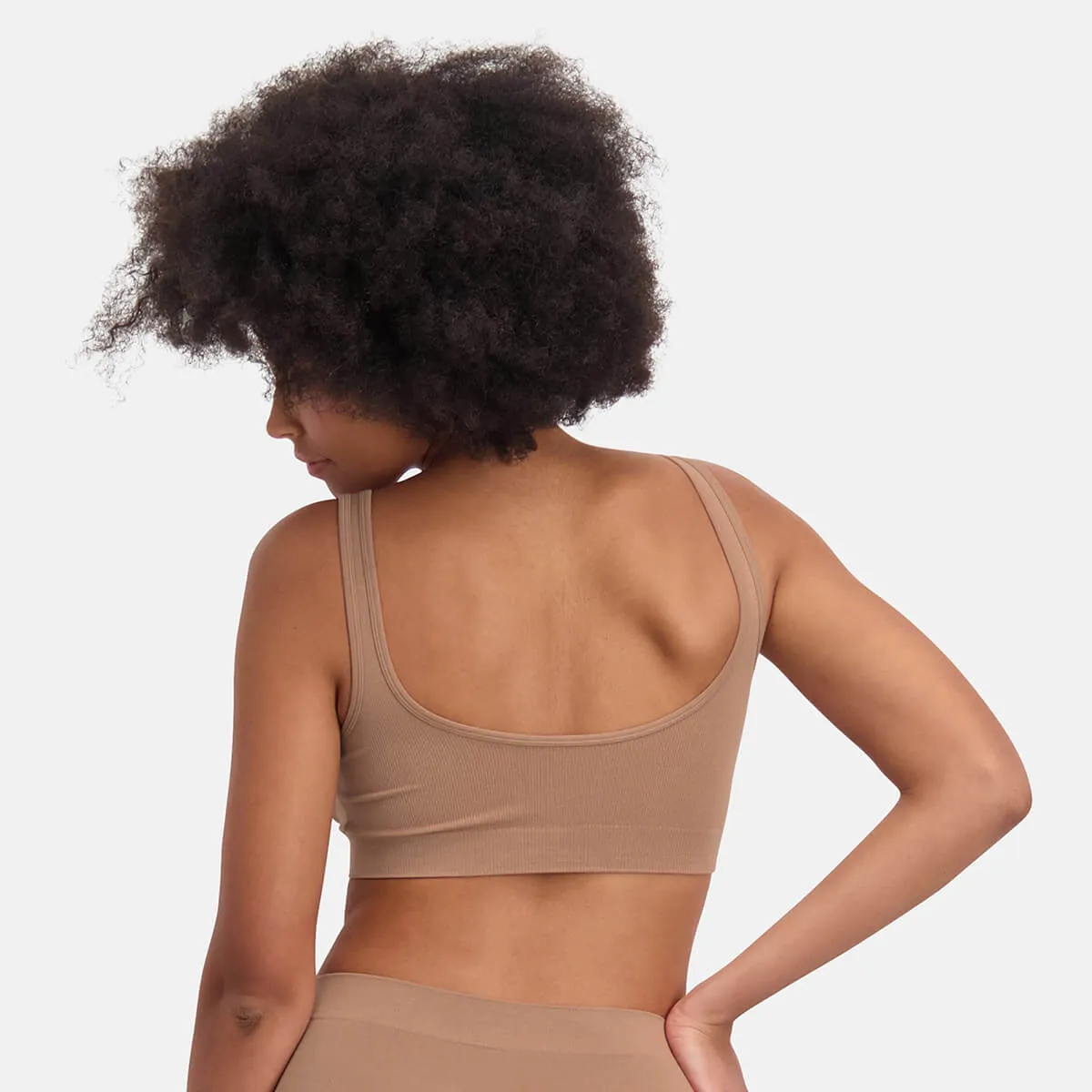 Voordeelbundel: Seamless Padded Bra   Full Brief (3-pack) – Tan