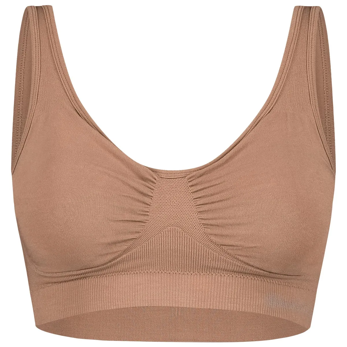 Voordeelbundel: Seamless Padded Bra   Full Brief (3-pack) – Tan