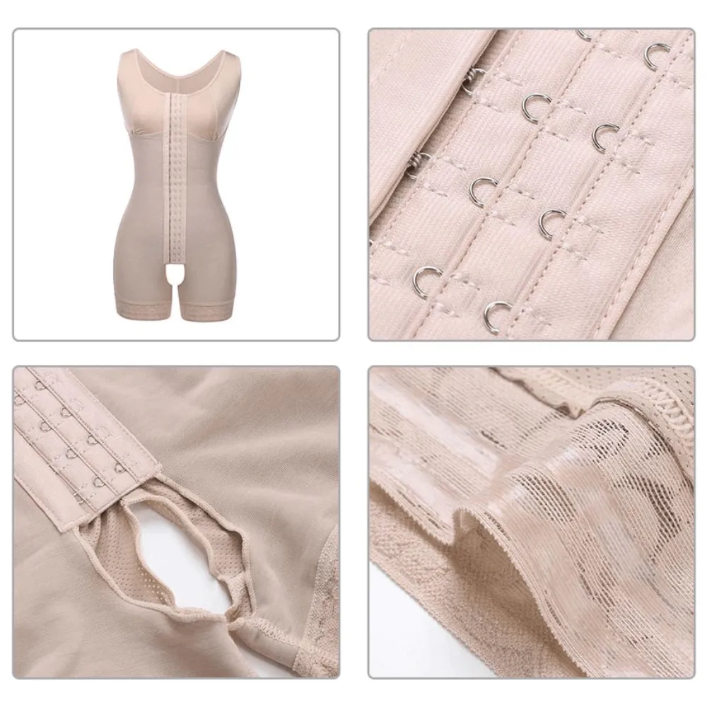Women Fajas Push Up Bodysuit Slimming Shapewear Short