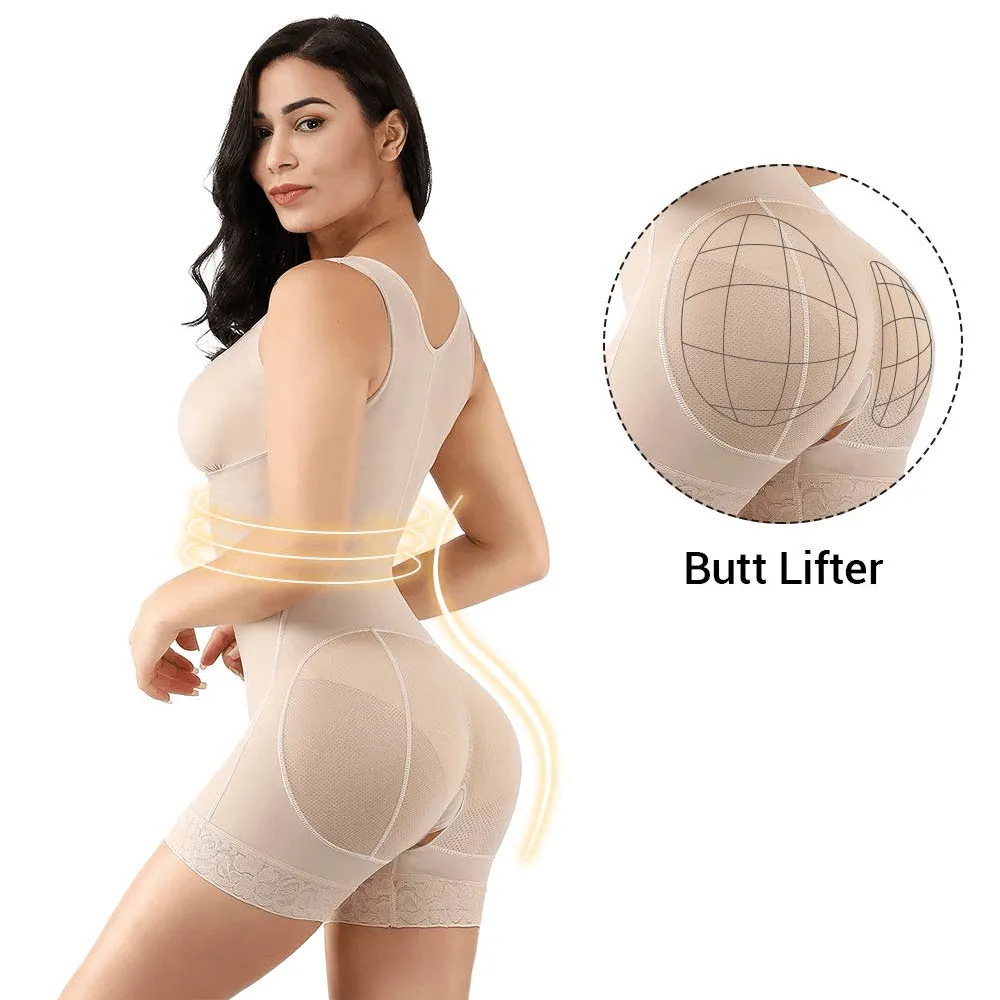 Women Fajas Push Up Bodysuit Slimming Shapewear Short