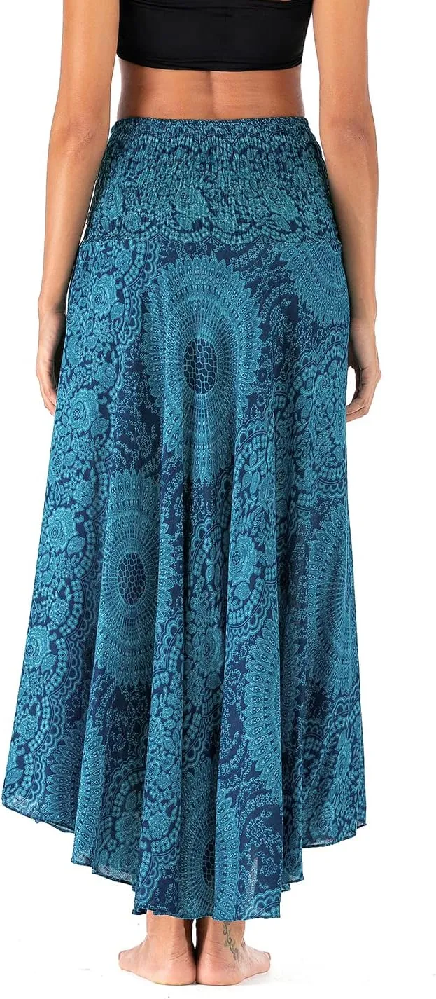 Womens Boho Skirt Long Skirts Hippie Clothes for Women with Tie