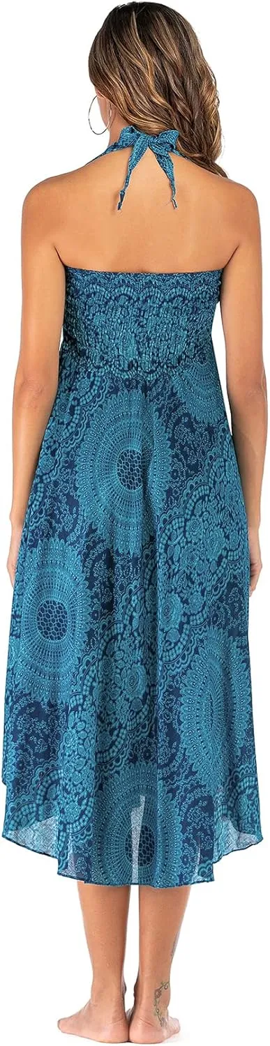 Womens Boho Skirt Long Skirts Hippie Clothes for Women with Tie