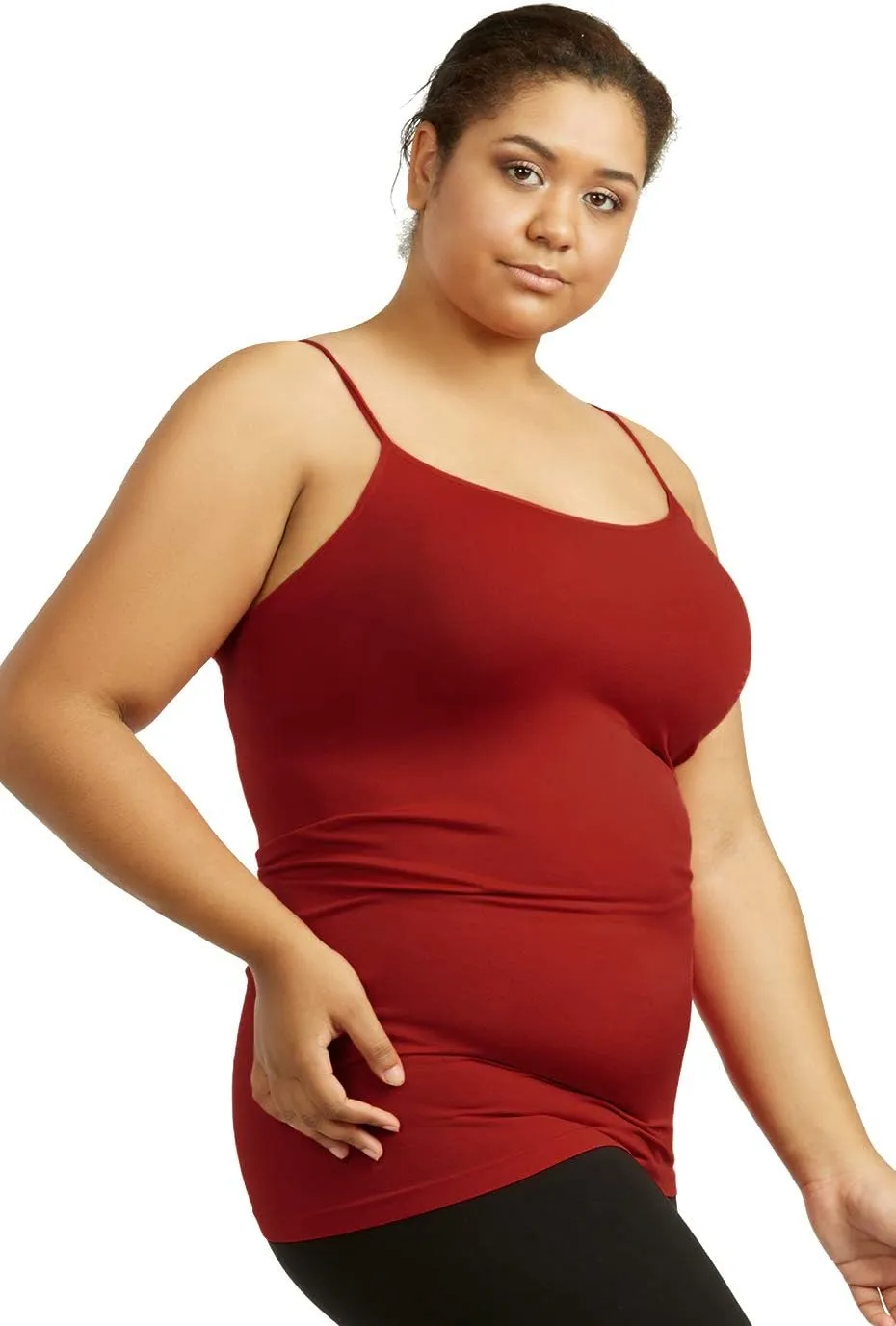 Women's Seamless Poly Camisole Regular and Plus Size